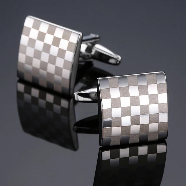 Luxuriöse Quadratische Kupfer-Manschettenknöpfe – Herren Hemd-Accessoires