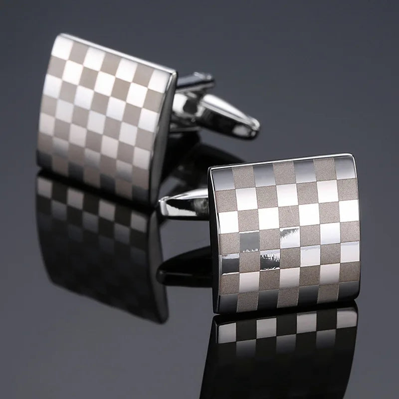 Luxuriöse Quadratische Kupfer-Manschettenknöpfe – Herren Hemd-Accessoires