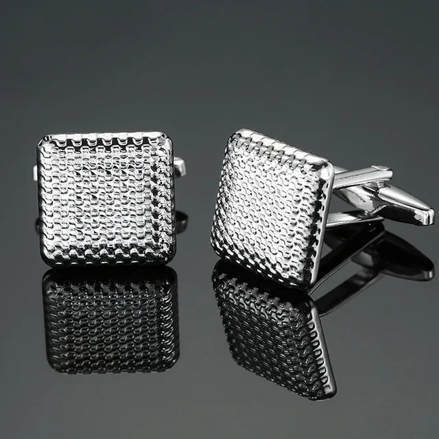 Luxuriöse Quadratische Kupfer-Manschettenknöpfe – Herren Hemd-Accessoires