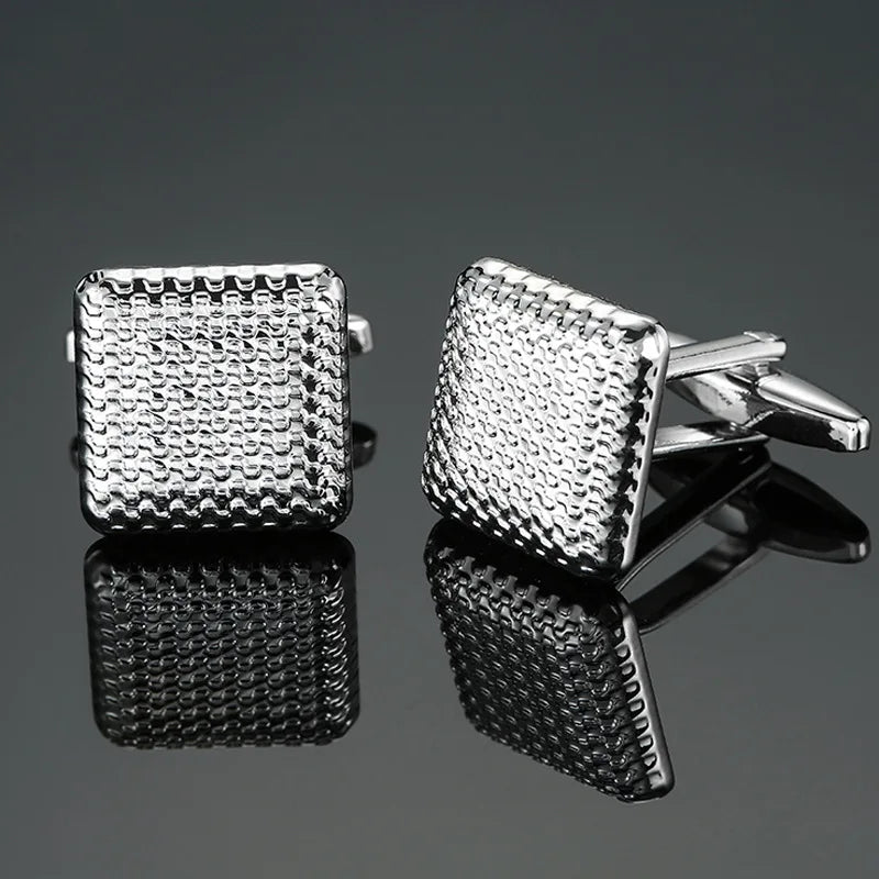 Luxuriöse Quadratische Kupfer-Manschettenknöpfe – Herren Hemd-Accessoires