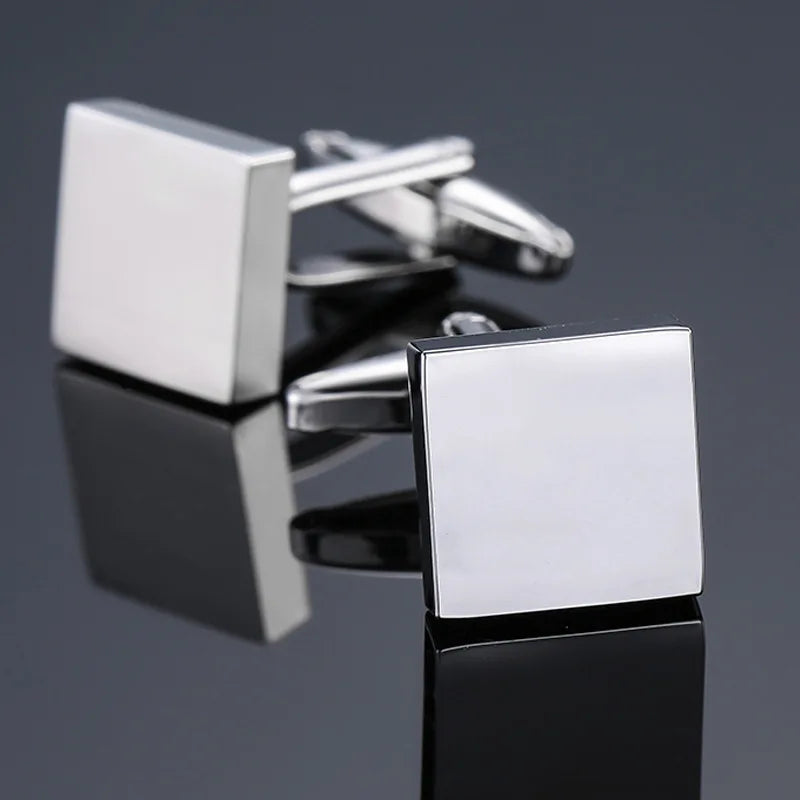 Luxuriöse Quadratische Kupfer-Manschettenknöpfe – Herren Hemd-Accessoires