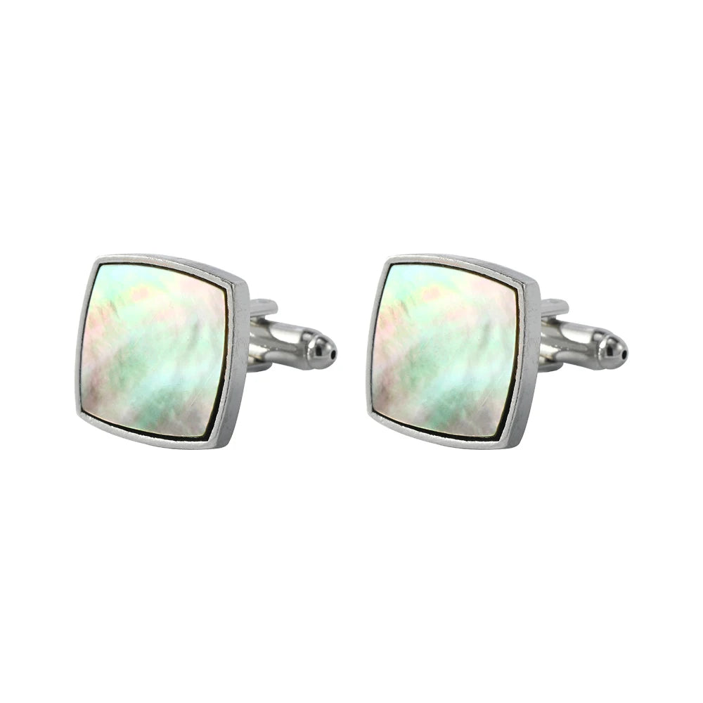 Abalone-Muschel Manschettenknöpfe – Elegante Herren Hemd- & Anzug-Accessoires