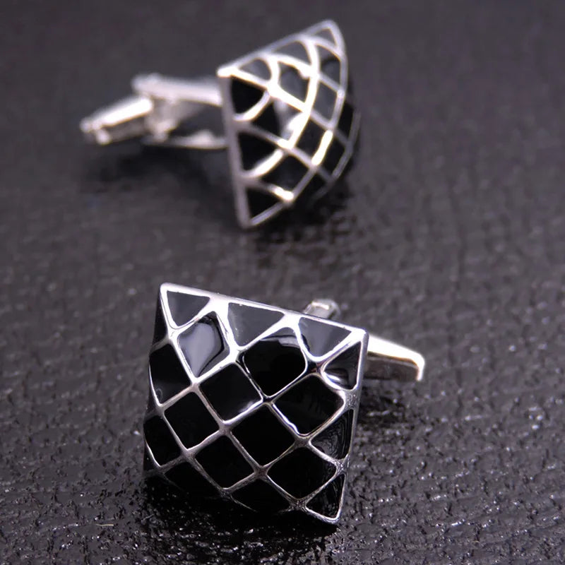 Luxuriöse Quadratische Kupfer-Manschettenknöpfe – Herren Hemd-Accessoires
