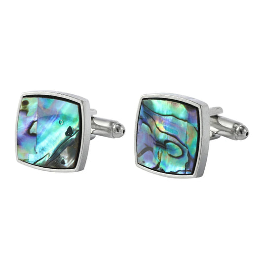 Abalone-Muschel Manschettenknöpfe – Elegante Herren Hemd- & Anzug-Accessoires