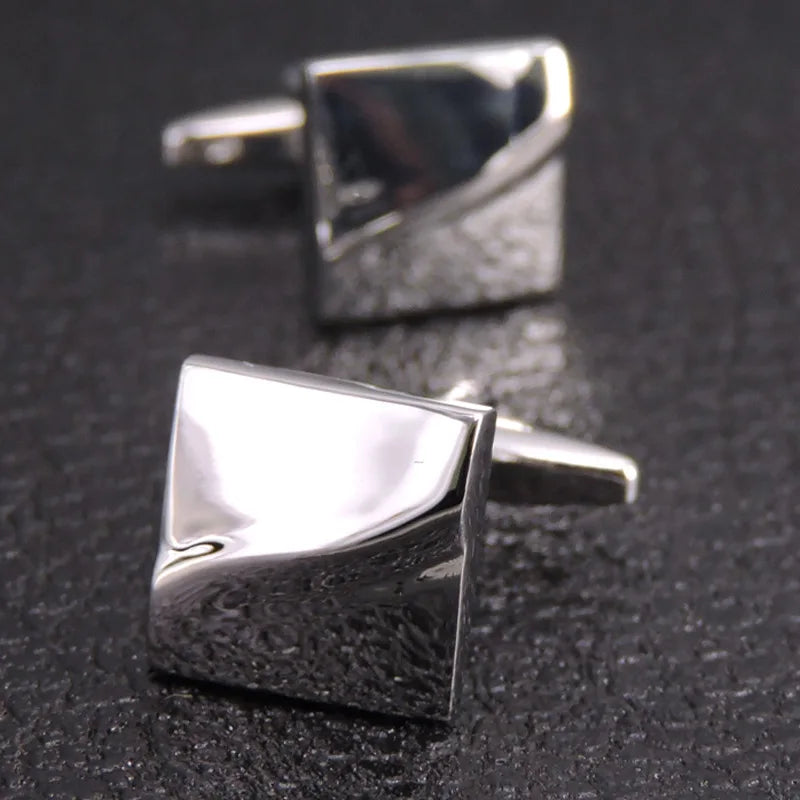 Luxuriöse Quadratische Kupfer-Manschettenknöpfe – Herren Hemd-Accessoires