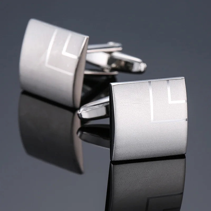 Luxuriöse Quadratische Kupfer-Manschettenknöpfe – Herren Hemd-Accessoires