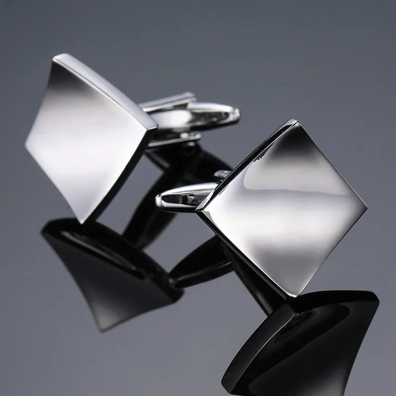 Luxuriöse Quadratische Kupfer-Manschettenknöpfe – Herren Hemd-Accessoires