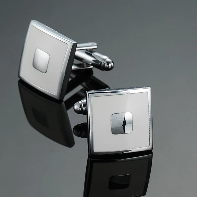Luxuriöse Quadratische Kupfer-Manschettenknöpfe – Herren Hemd-Accessoires